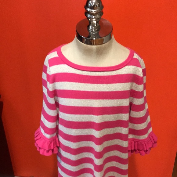 Lilly Pulitzer Knit Striped Dress Size L (8/10) - Picture 2 of 9